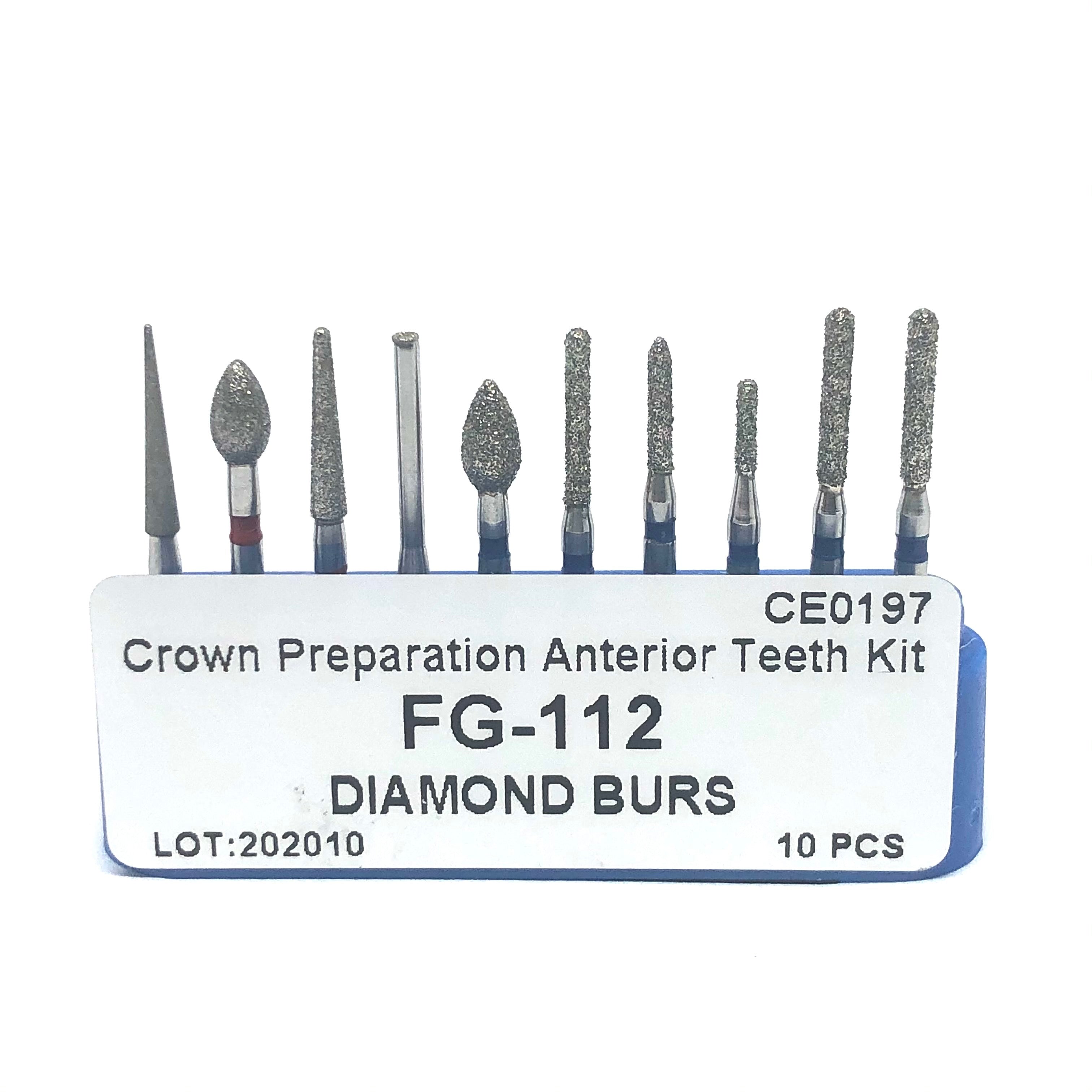 Kit Fresas FG-112 Preparacion de Coronas Anteriores DT