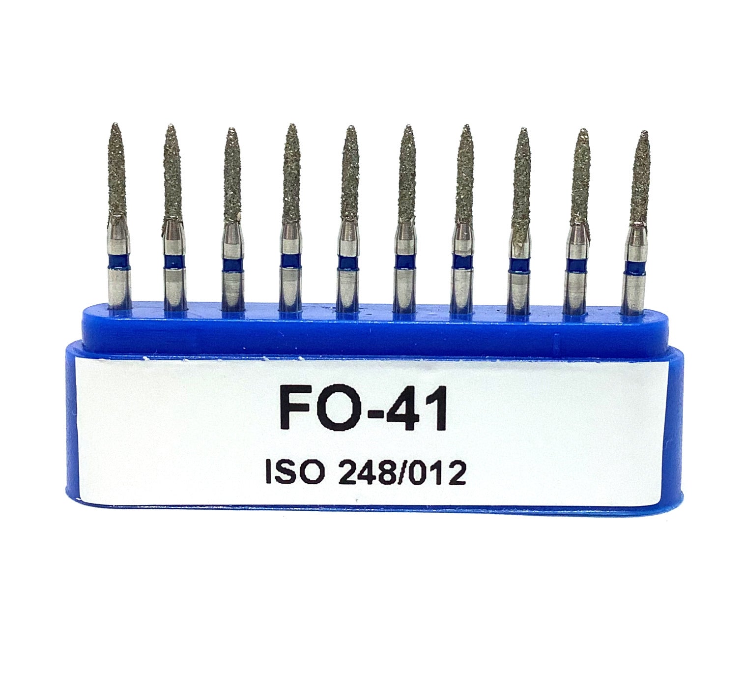 FO-41 Troncocónica Punta Dos Aguas Fresa Diamante Grano Medio C/10 DT