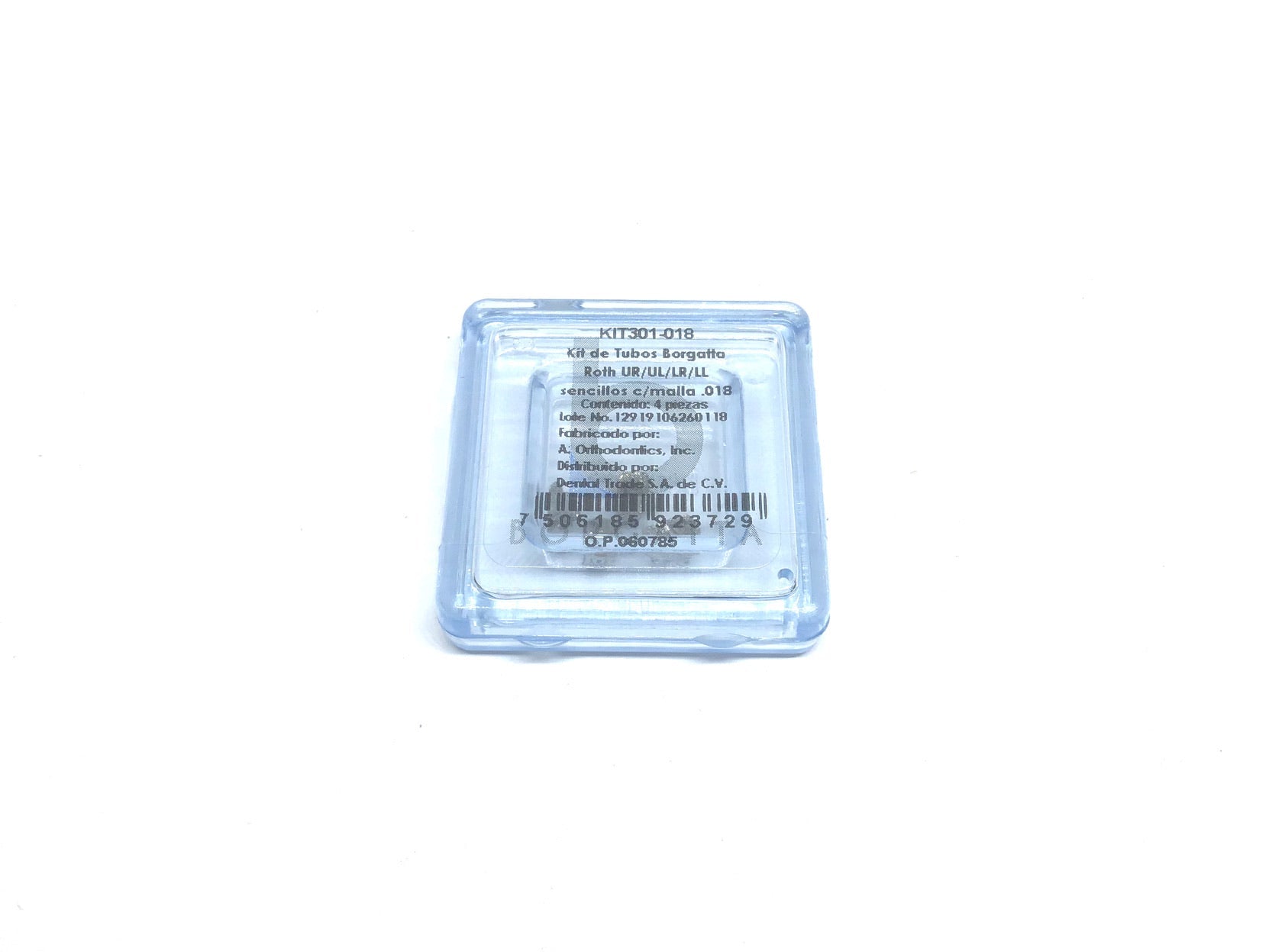Tubos Bondeables Roth iLine .022 2do.Molar P/7 Kit 4pz Borgatta