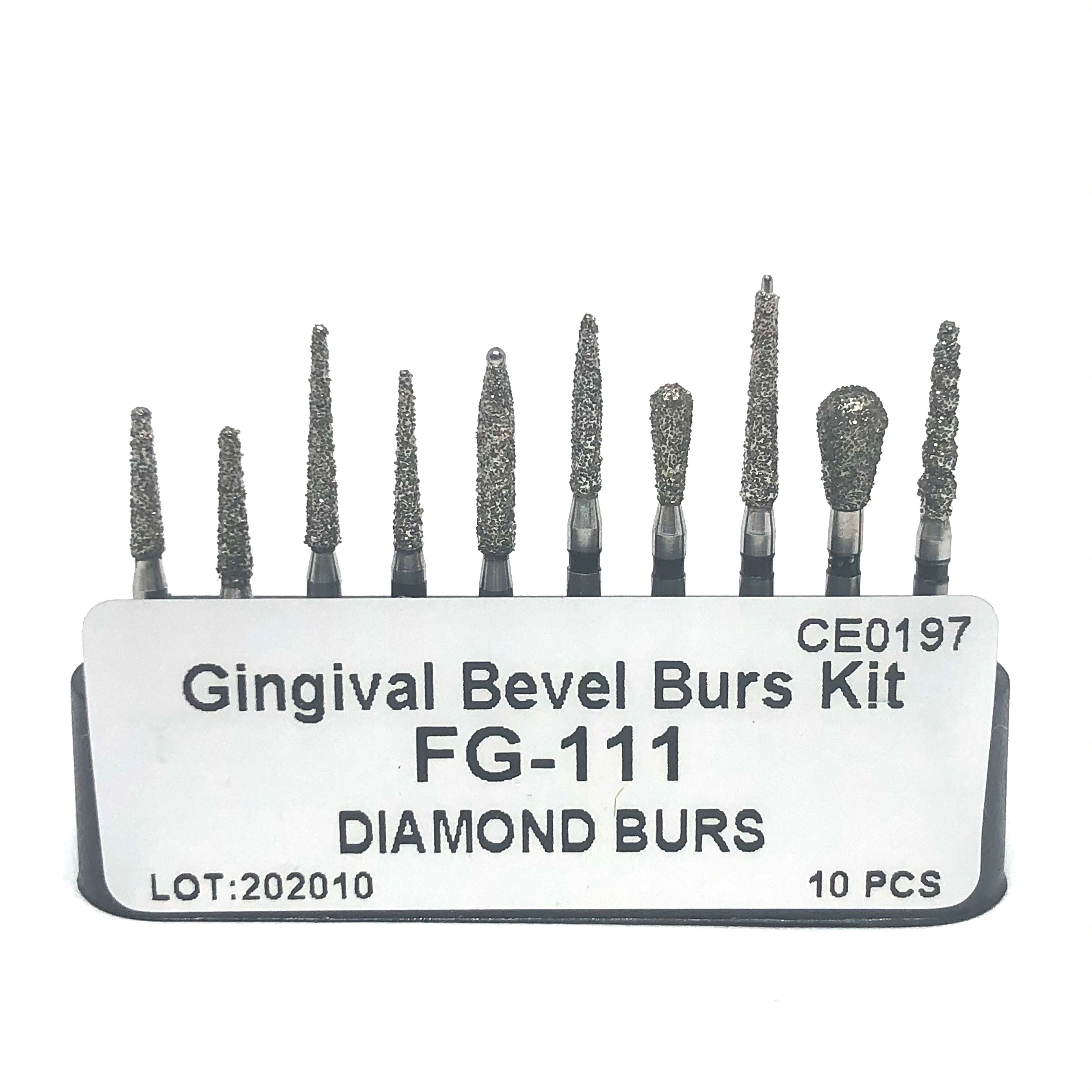 10PCS FG-1957 Dental Tungsten Carbide Burs – High Speed Crown Cutting, Friction Grip