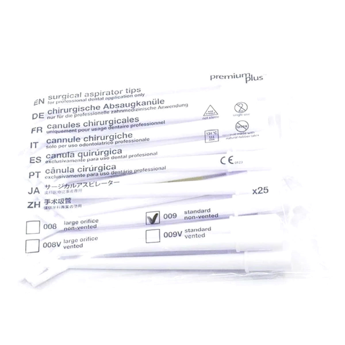 Canula Quirurgica Blanca Desechable C/25 Premium