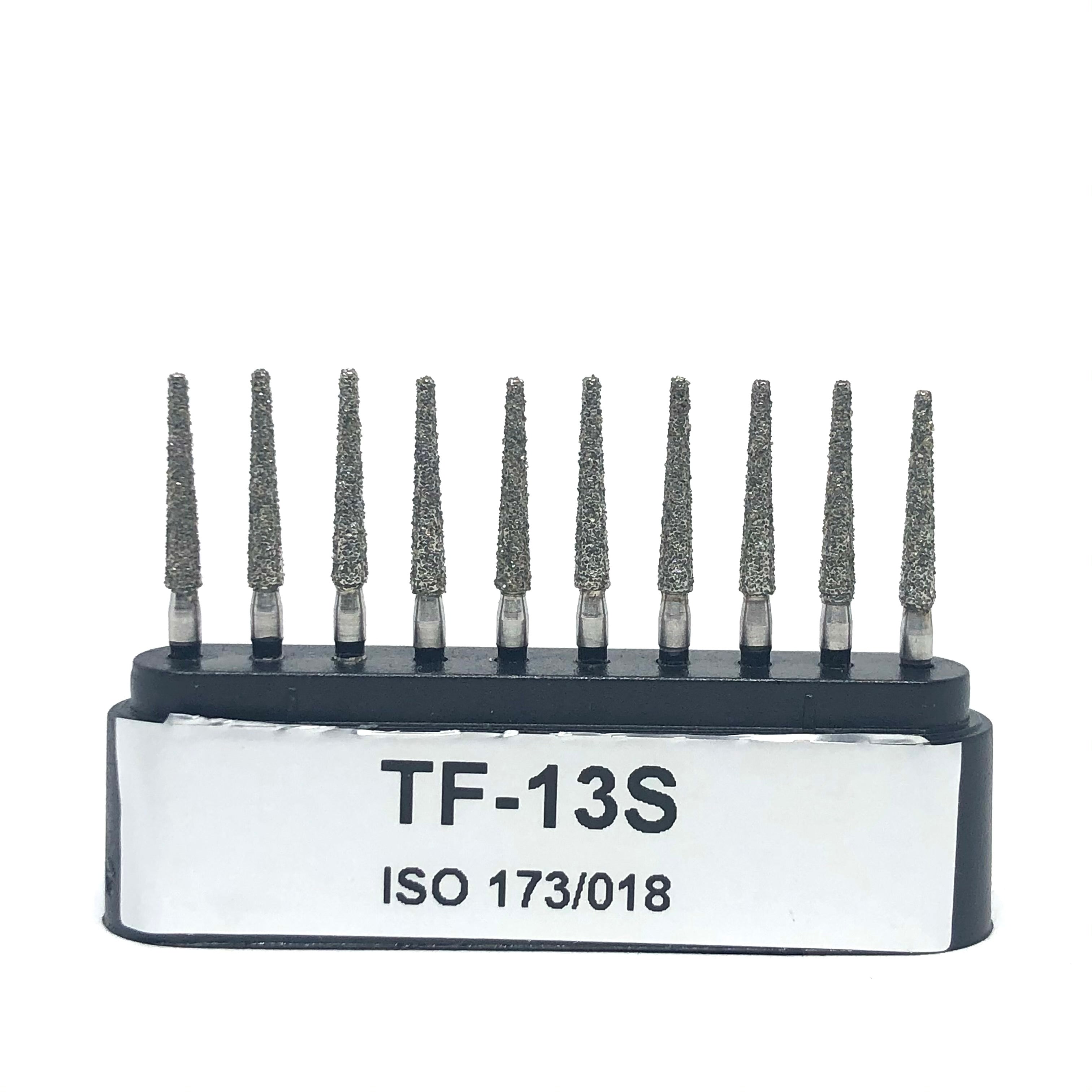 TF-13S Troncocónica Punta Plana Fresa Diamante Grano XGrueso 10 pz. DT