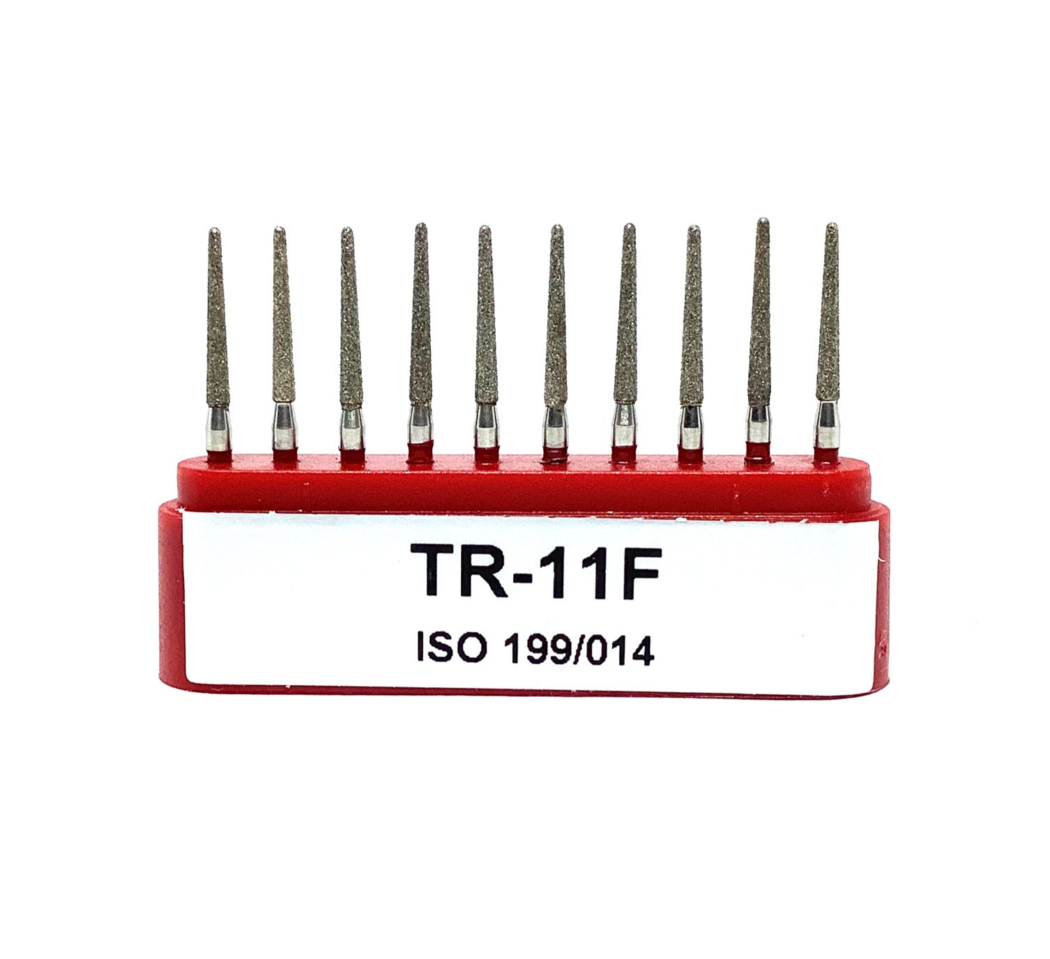 TR-11F Troncocónica Redondeada Fresa Diamante Grano Fino 10 pz. DT