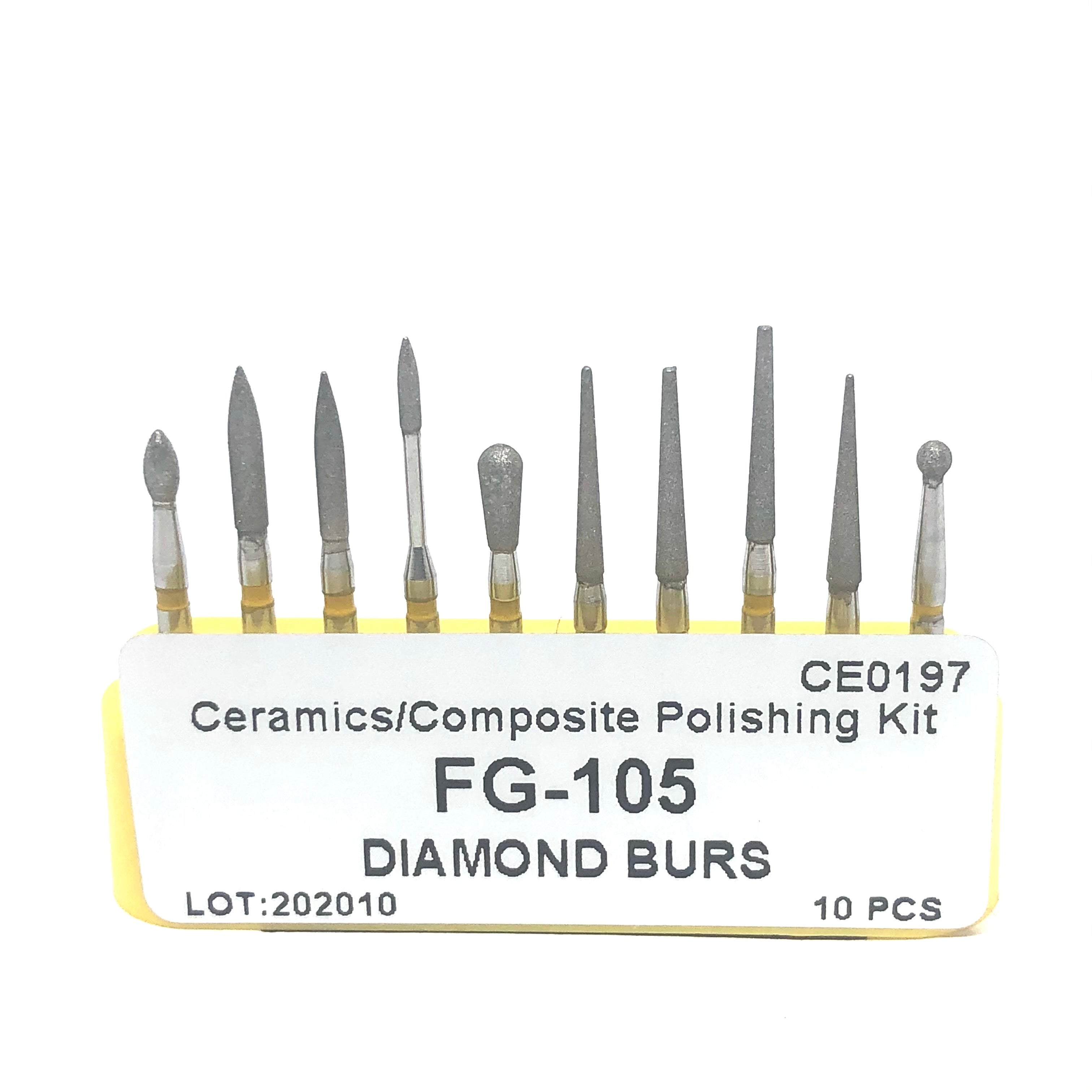 Kit Fresas FG-105 Pulido Resinas / Ceramicas DT