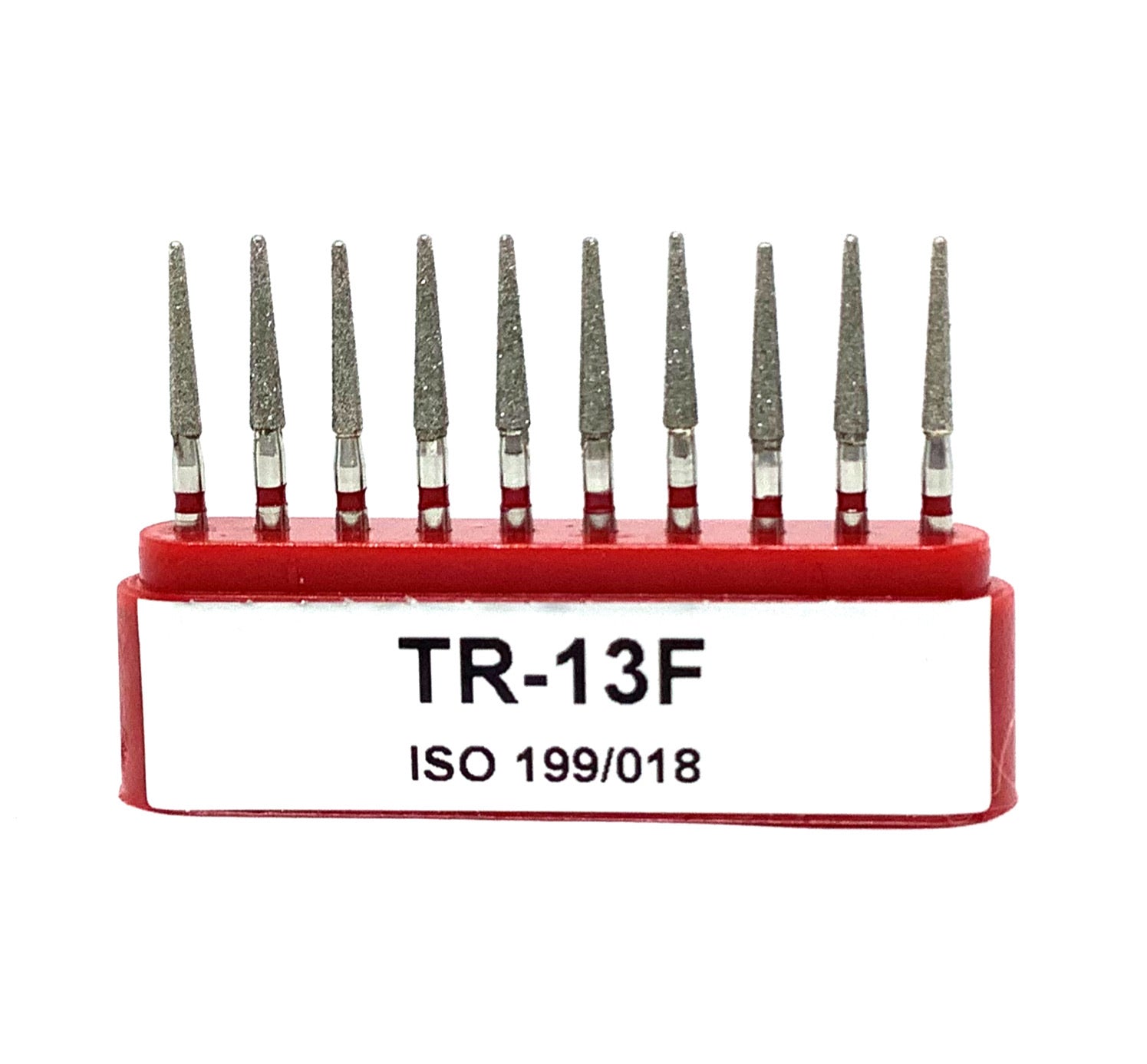 TR-13F Troncocónica Redondeada Fresa Diamante Grano Fino C/10 DT