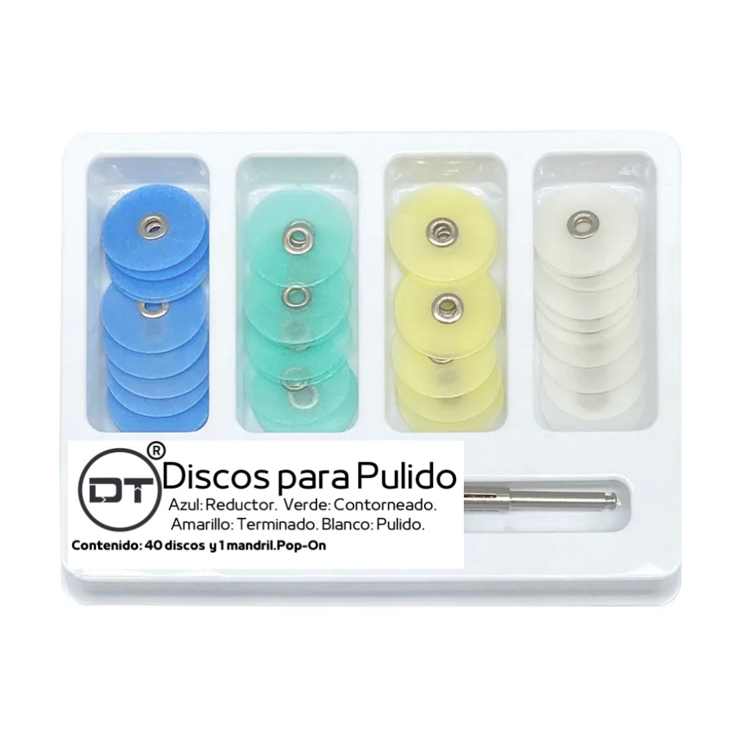Kit Pop-On Mandril Y Discos Pulido DT