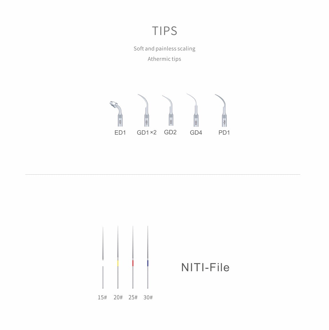 Escariador Ultrasónico D6 LED C/Luz 6 Puntas (Endo) DTE