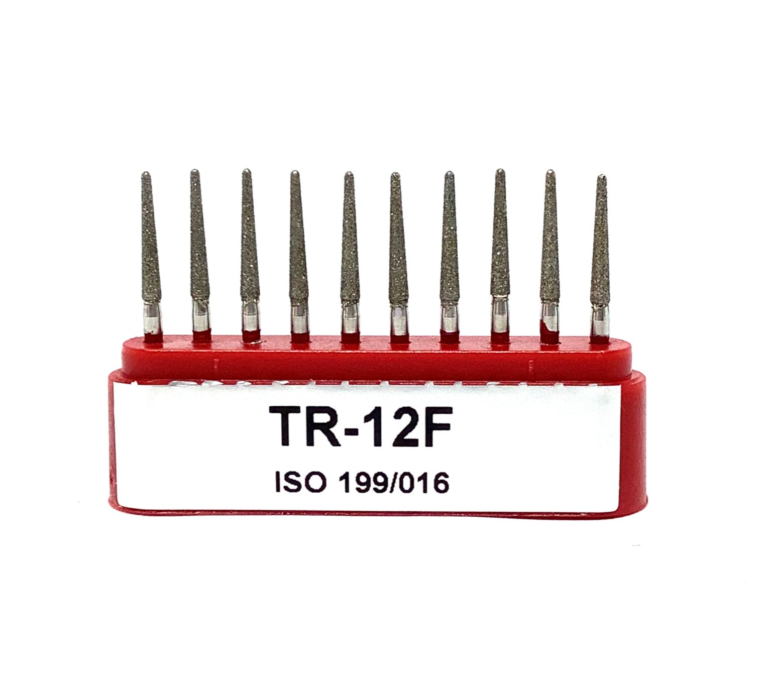 TR-12F Troncocónica Redondeada Fresa Diamante Grano Fino C/10 DT