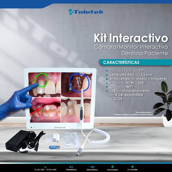 Kit interactivo Pantalla y Camara Intraoral Toletek