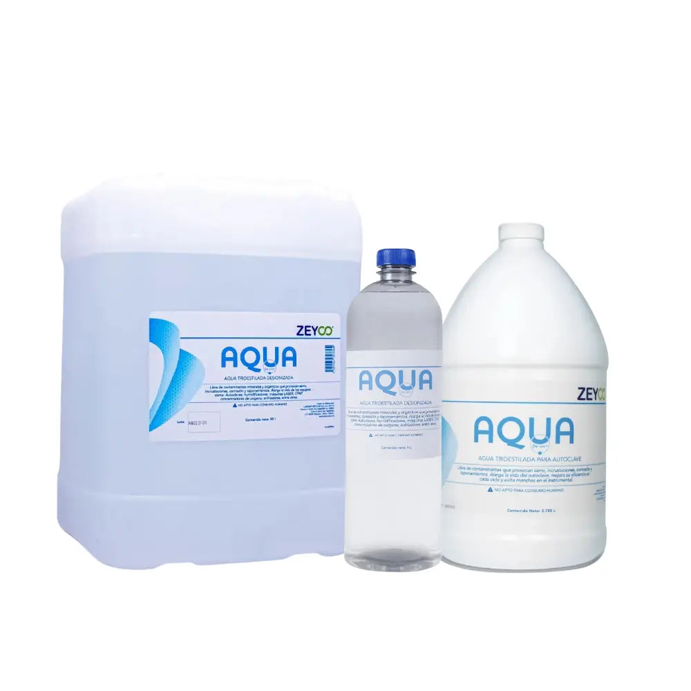 AQUA Agua Tridestilada P/ Autoclave Zeyco