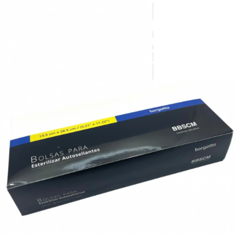 Bolsa 5 1/3" X 11 1/4” (13.5 X 28.5 cm) C/200 P/ Esterilizar Autoclave Borgatta