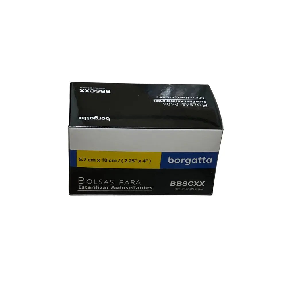 Bolsa Esterilizar Autoclave 2 1/4" x 4” (5.7 X 10 cm) C/200 Borgatta