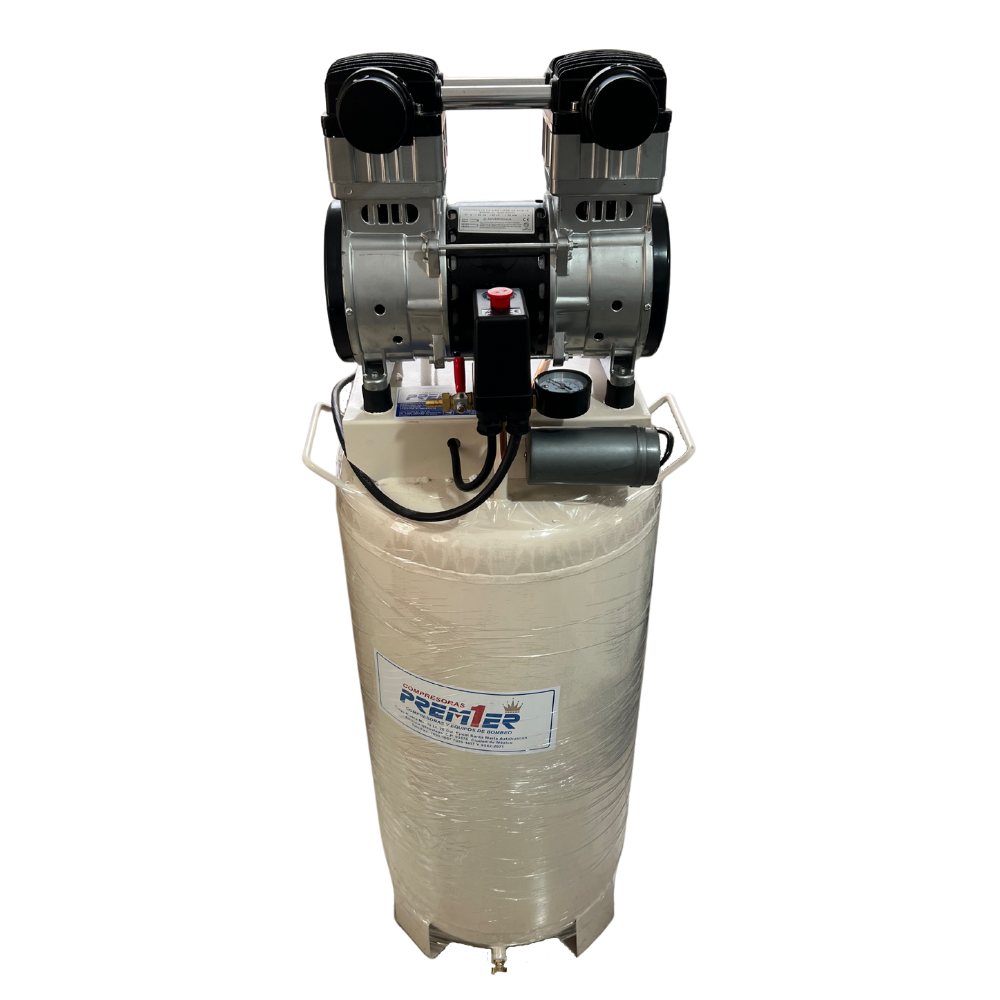 Compresor 2 Hp 72 lts Libre de Aceite Premier