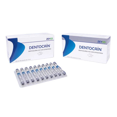 Dentocain 2% Anestesia Mepivacaina Zeyco*