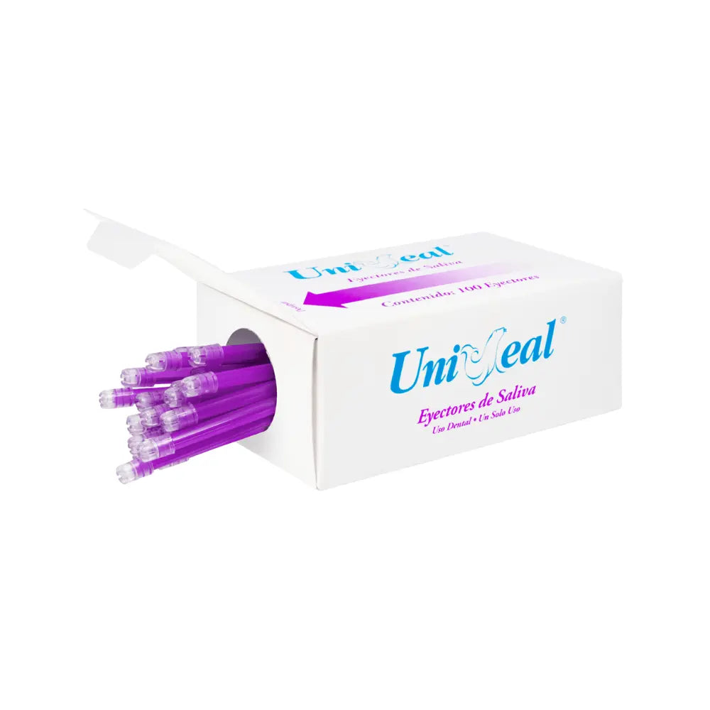 Eyectores De Saliva Colores C/100 Uniseal