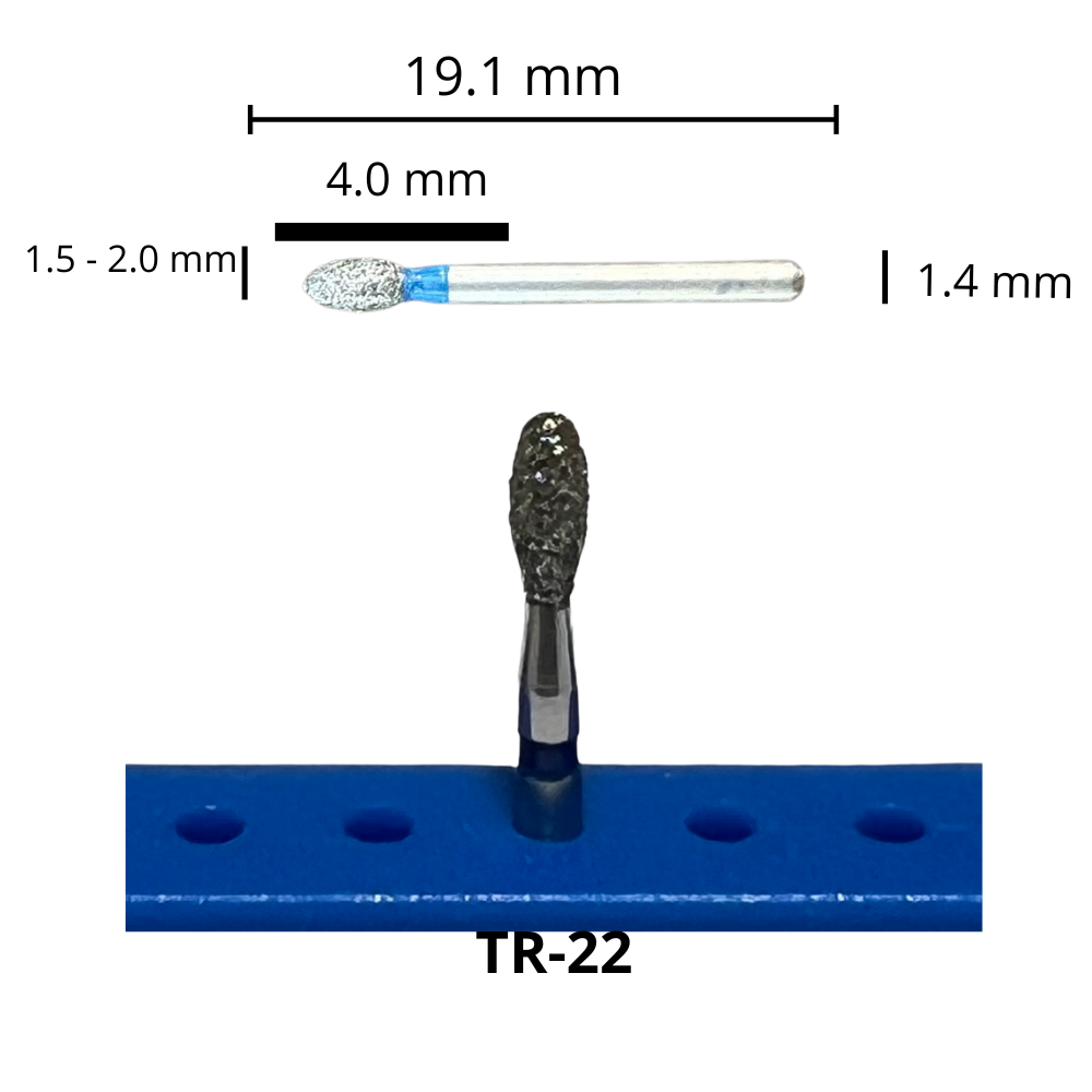 TR-22 Fresa Diamante Balón Grano Medio Pza DT