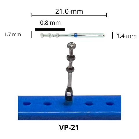 VP-21 Carrillas Fresa Diamante Grano Medio Pza DT