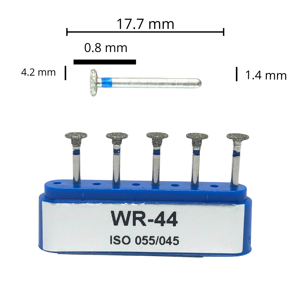 WR-44 Rueda Fresa Diamante Grano Medio C/5 pz. DT