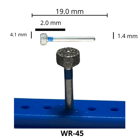 WR-45 Rueda Fresa Diamante Grano Medio Pieza DT