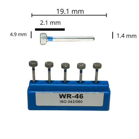 WR-46 Rueda Fresa Diamante Grano Medio C/5 pz. DT