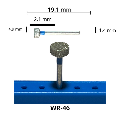 WR-46 Rueda Fresa Diamante Grano Medio Pza DT