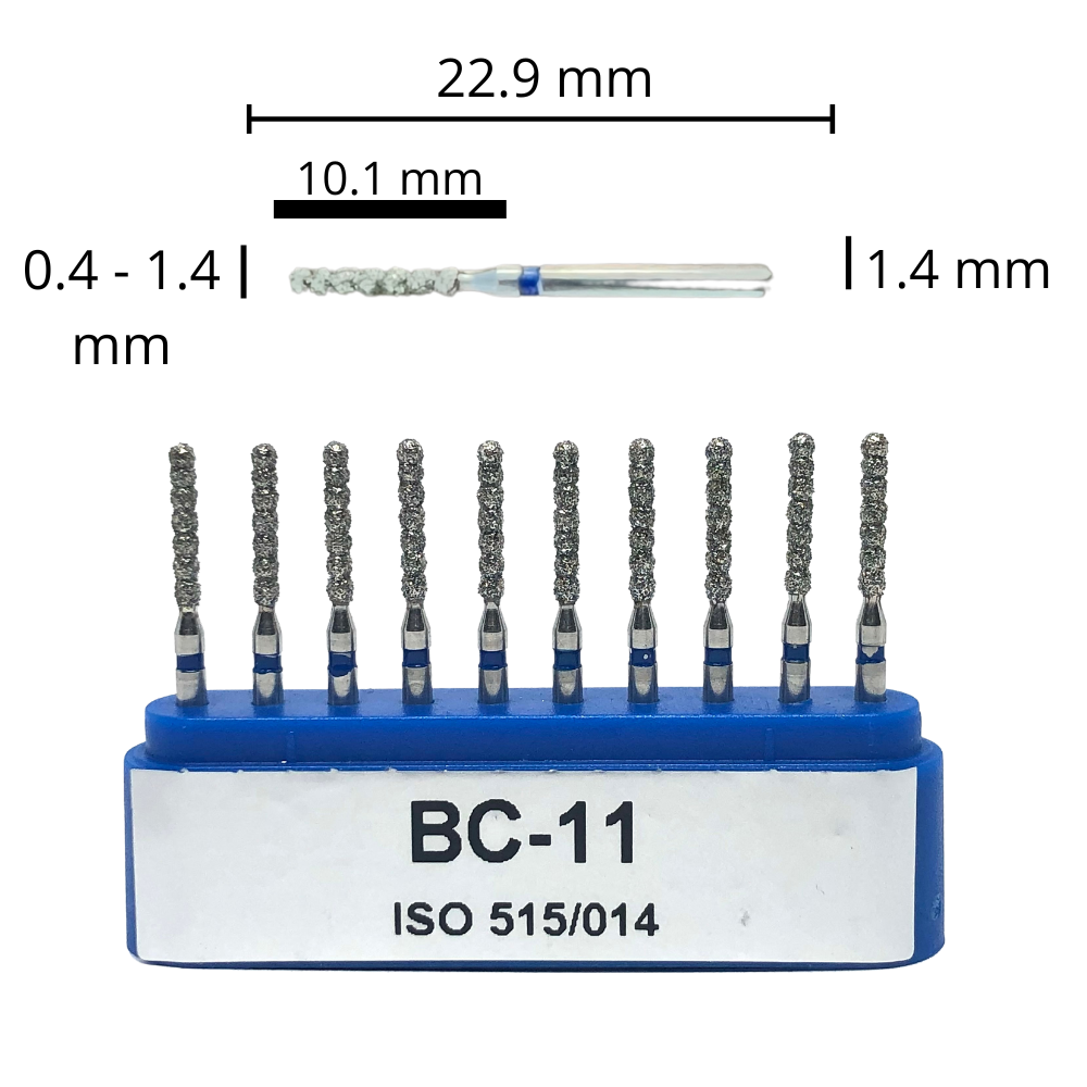 BC-11 Cilíndrica Turbo Fresa Diamante Grano Medio C/10 DT