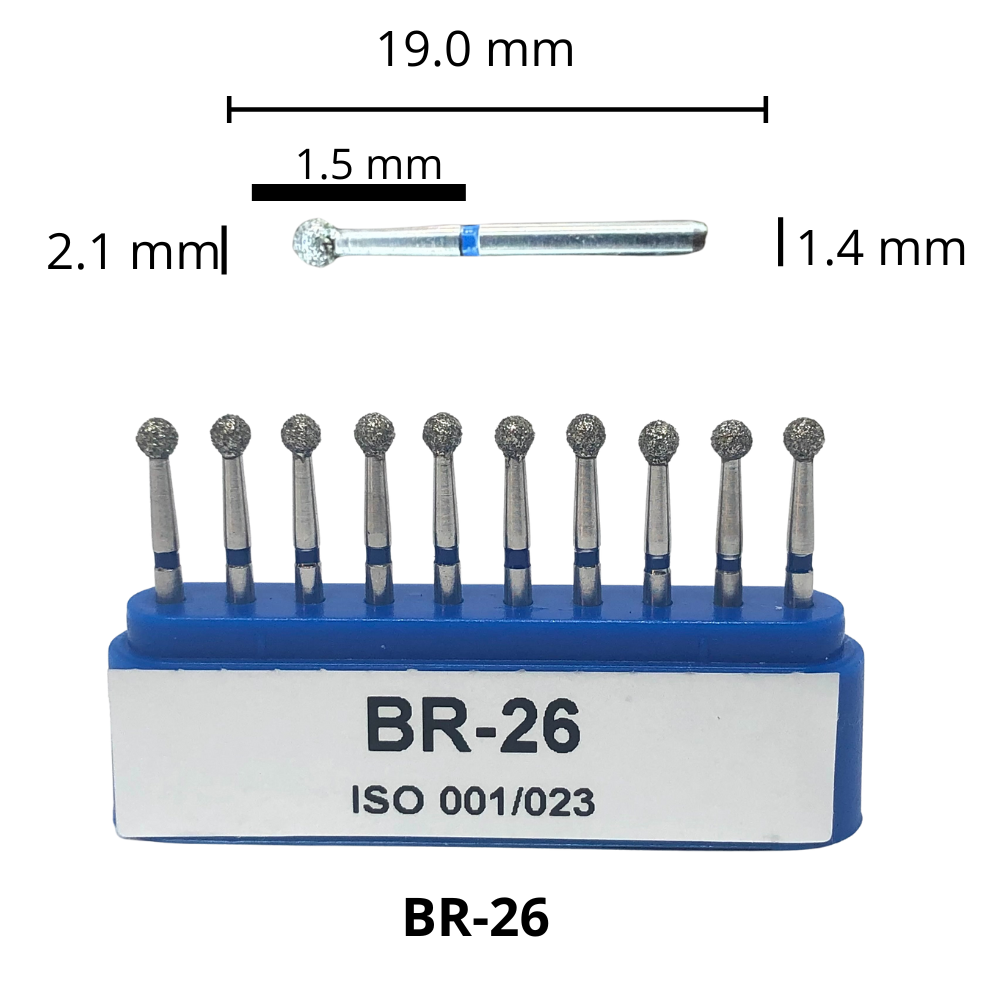 BR-26 Bola Fresa Diamante Grano Medio C/10