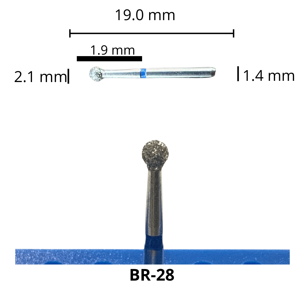 BR-28 Bola Fresa Diamante Grano Medio Pza DT