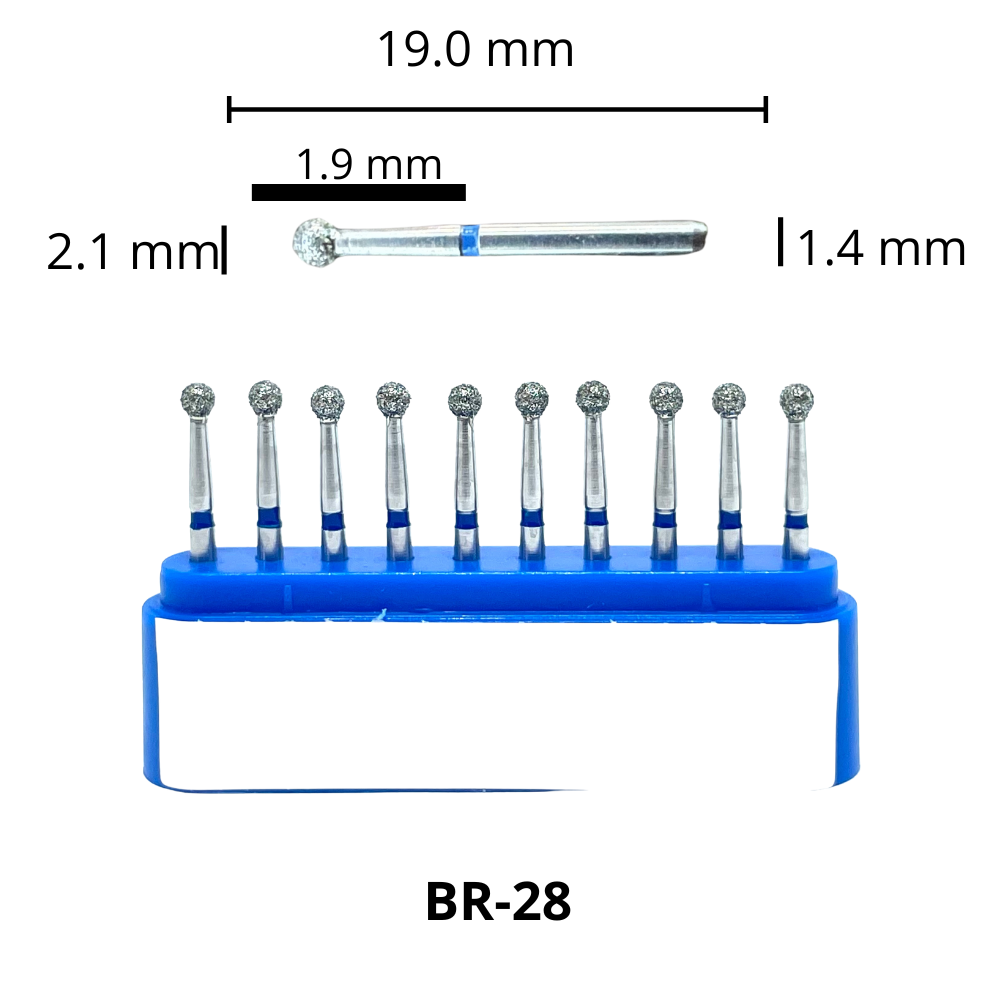 BR-28 Bola Fresa Diamante Grano Medio C/10 DT