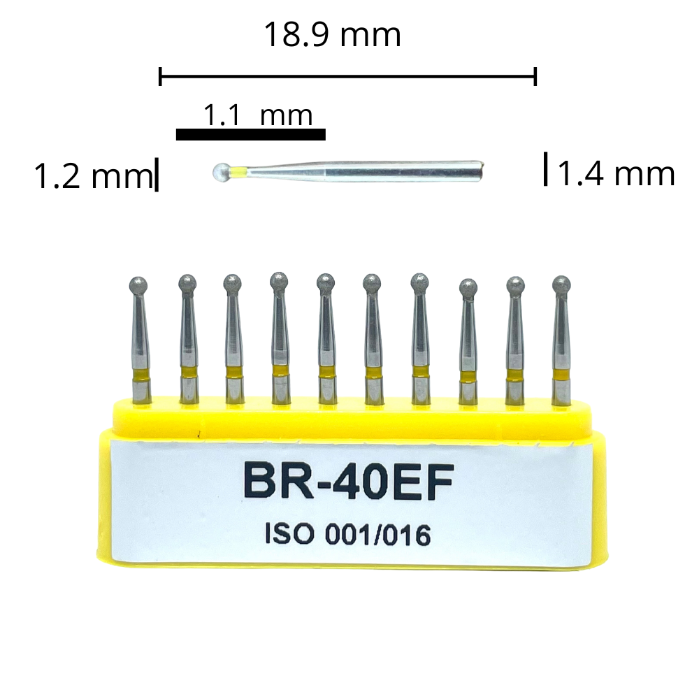 BR-40EF Bola  Fresa Diamante Grano XFino C/10