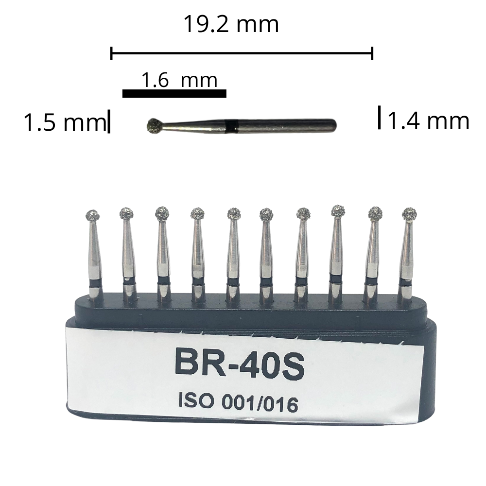 BR-40S Bola Fresa Diamante Grano XGrueso C/10 DT