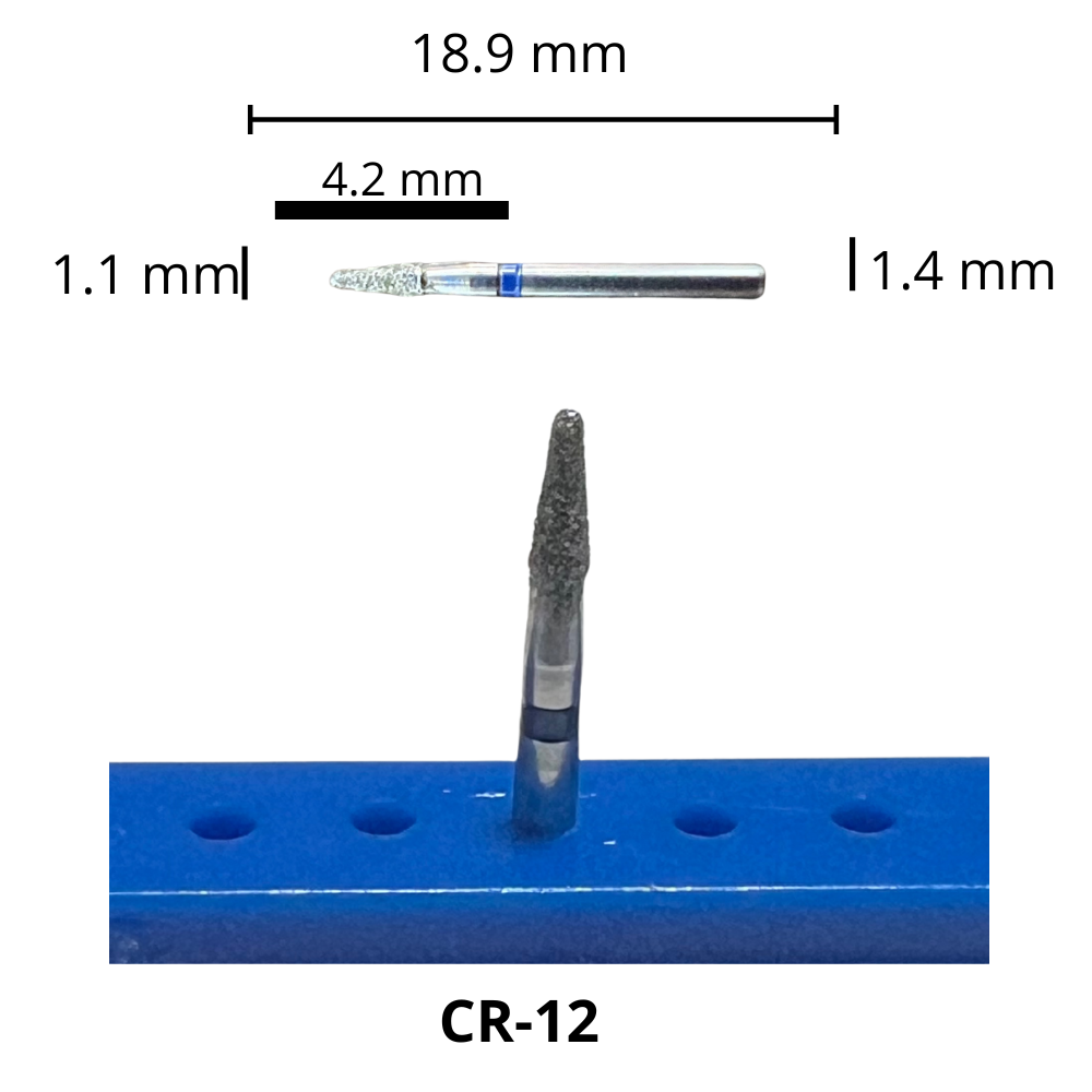 CR-12 Cono Fresa Diamante Grano Medio Pza DT