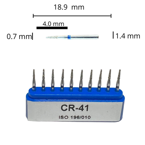 CR-41 cono Fresa Diamante Grano Medio C/10 DT