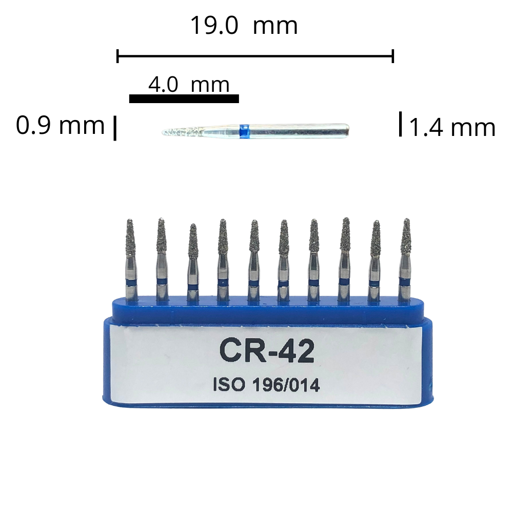 CR-42 Cono Fresa Diamante Grano Medio C/10 DT