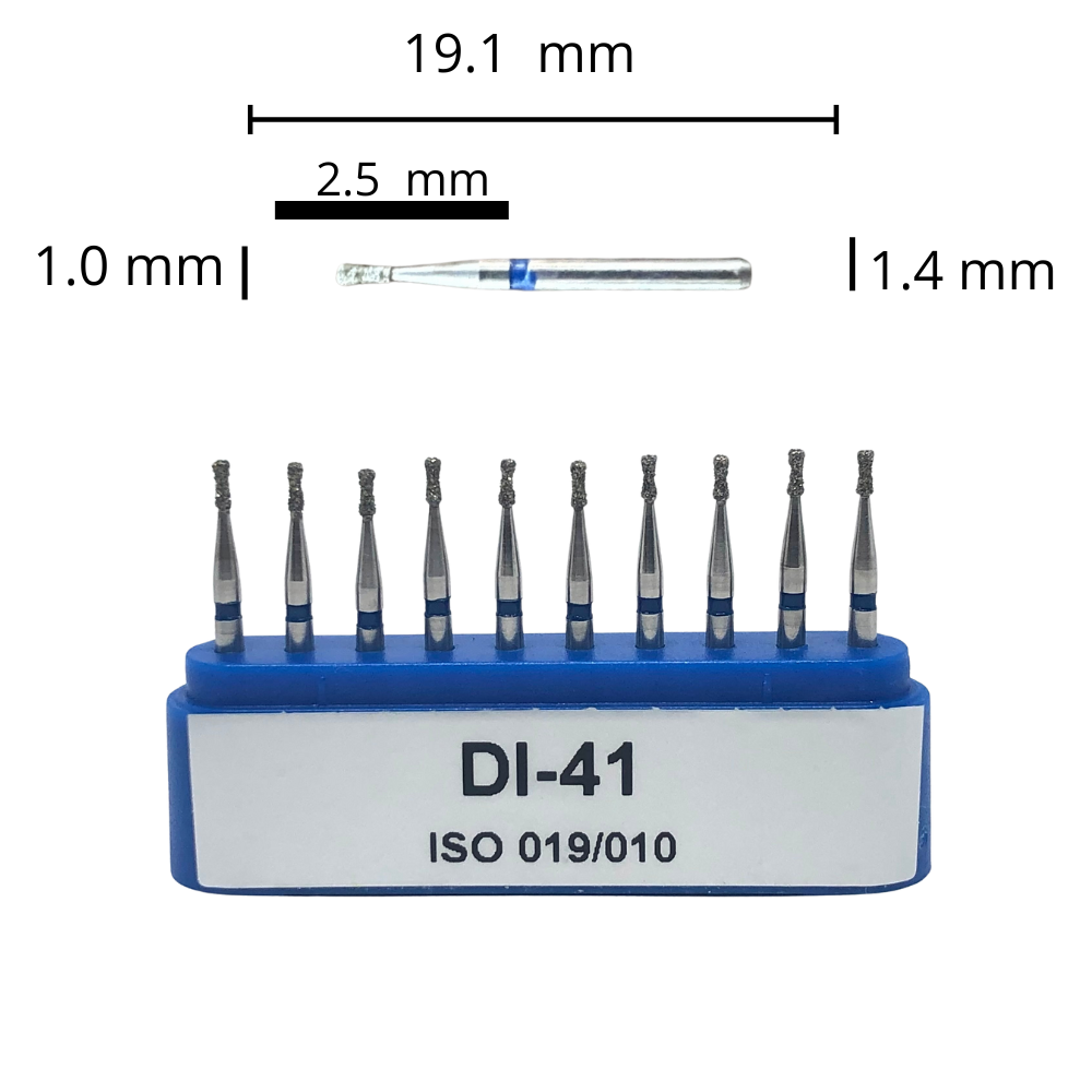 DI-41 Cono Doble Fresa Diamante Grano Medio C/10 DT