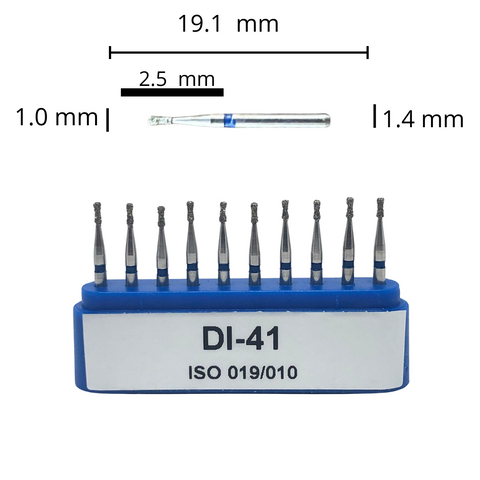 DI-41 Cono Doble Fresa Diamante Grano Medio C/10 DT