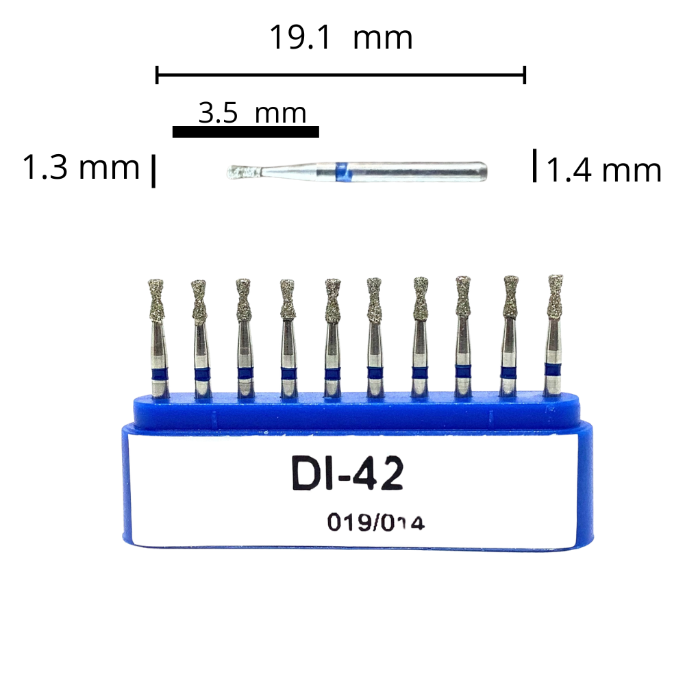 DI-42 Cono Fresa Diamante Doble Grano Medio C/10 DT