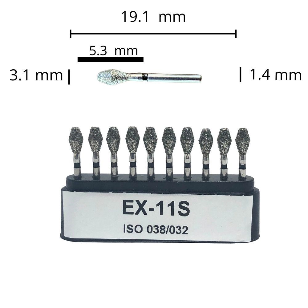 Fresa Barril EX-11S DT caja con 10
