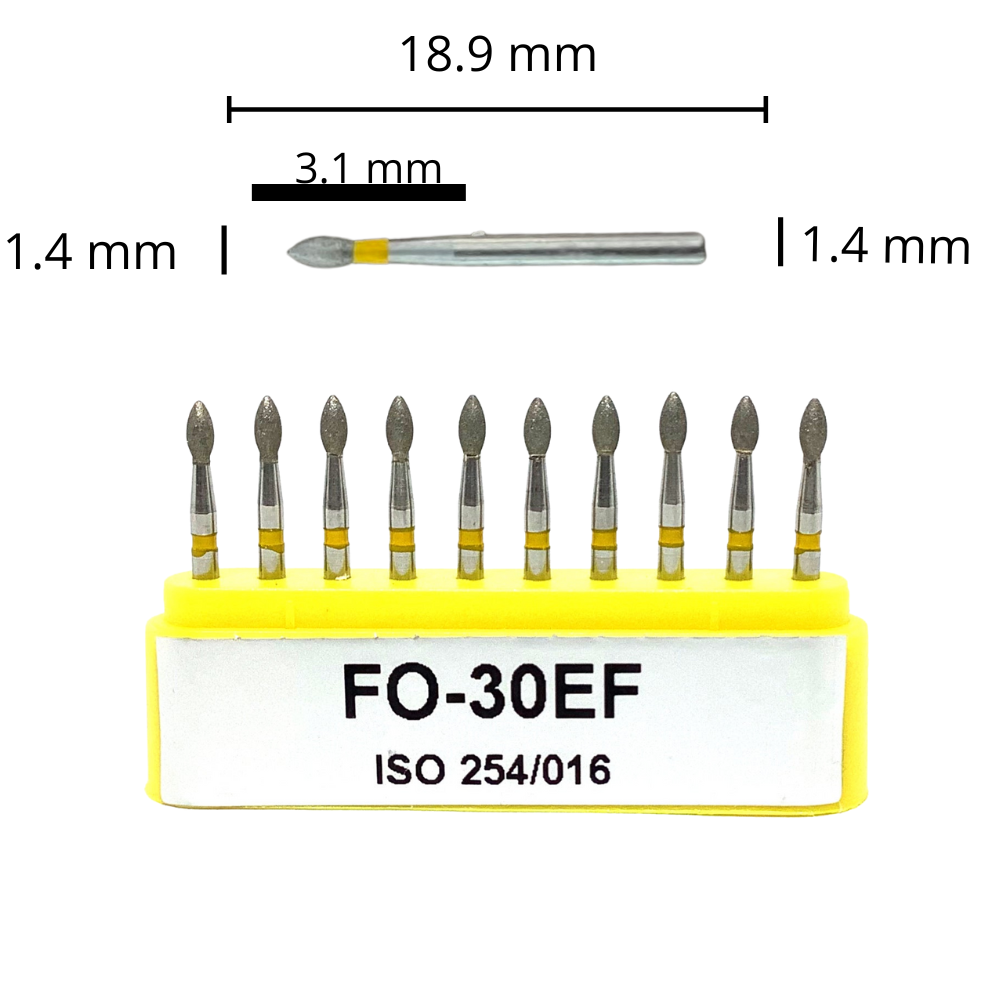 FO-30EF Flama Fresa Diamante Grano XFino C/10 DT