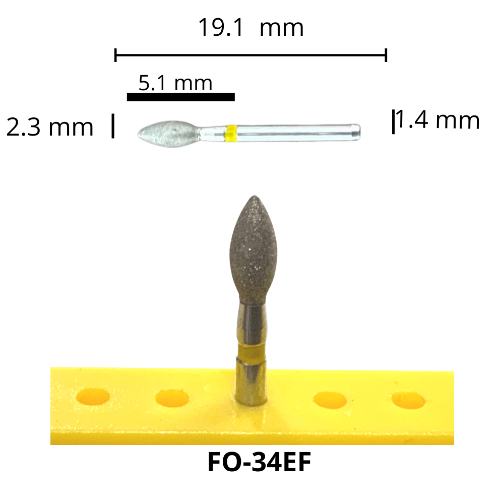 FO-34EF Flama Fresa Diamante Grano XFino Pza DT