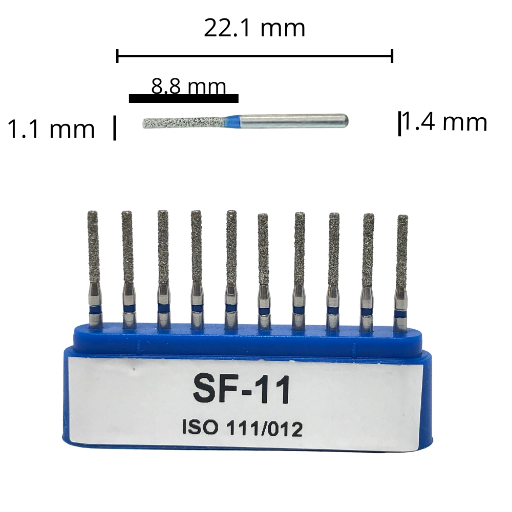 SF-11 Cilíndrica Fresa Diamante Grano Medio C/10 DT