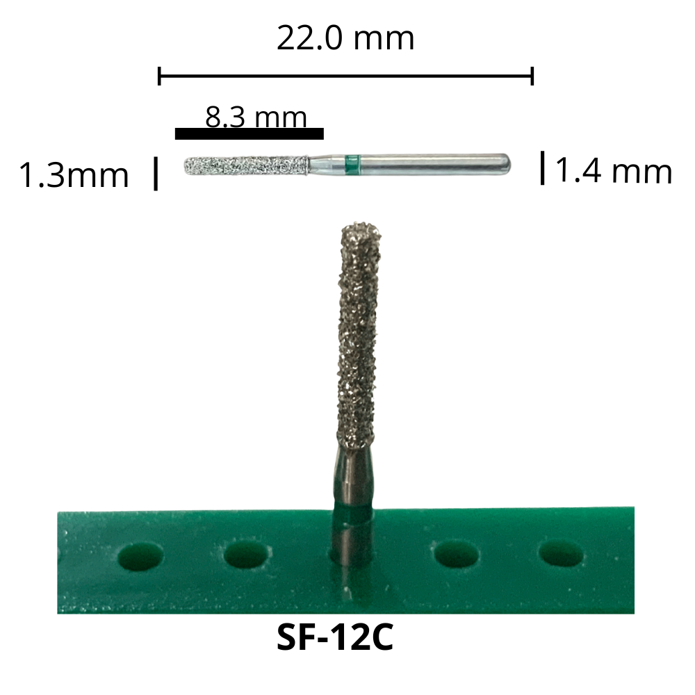 SF-12C Cilíndrica Fresa Diamante Grano Grueso Pza DT