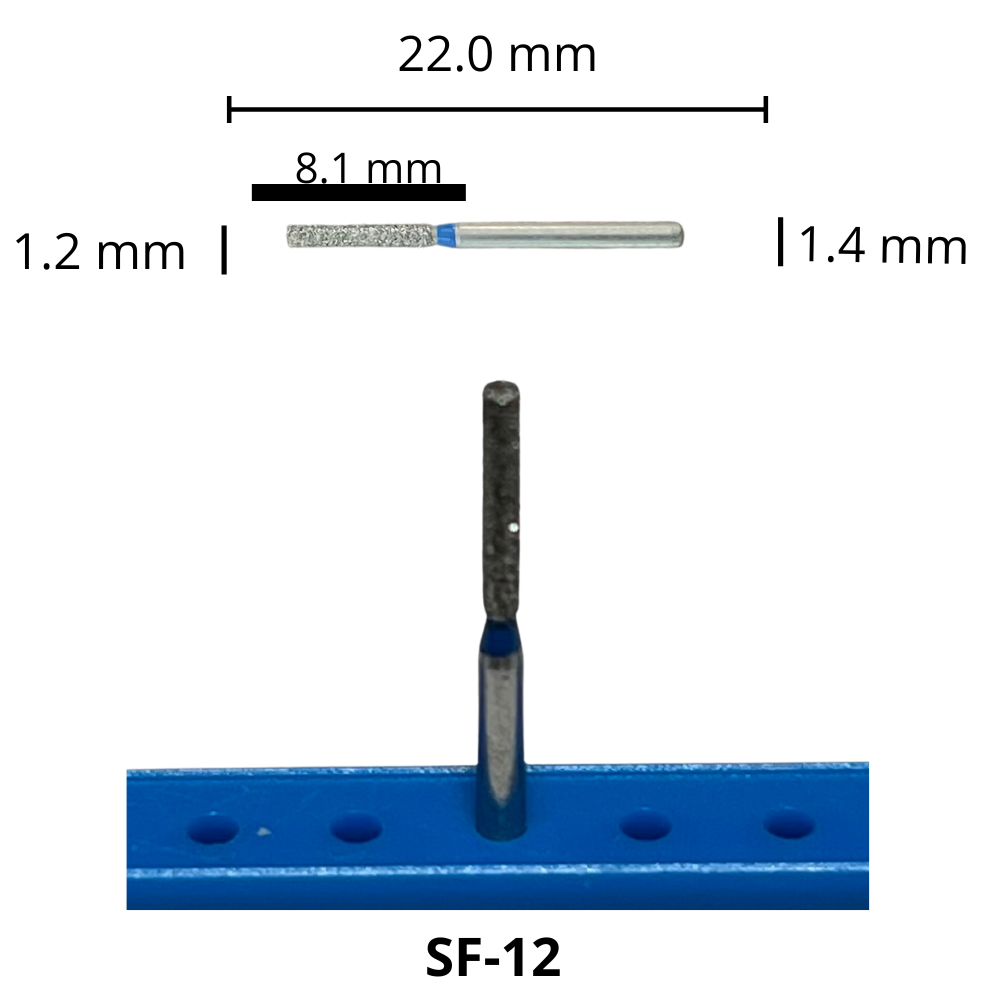 SF-12 Cilíndrica Fresa Diamante Grano Medio Pza DT