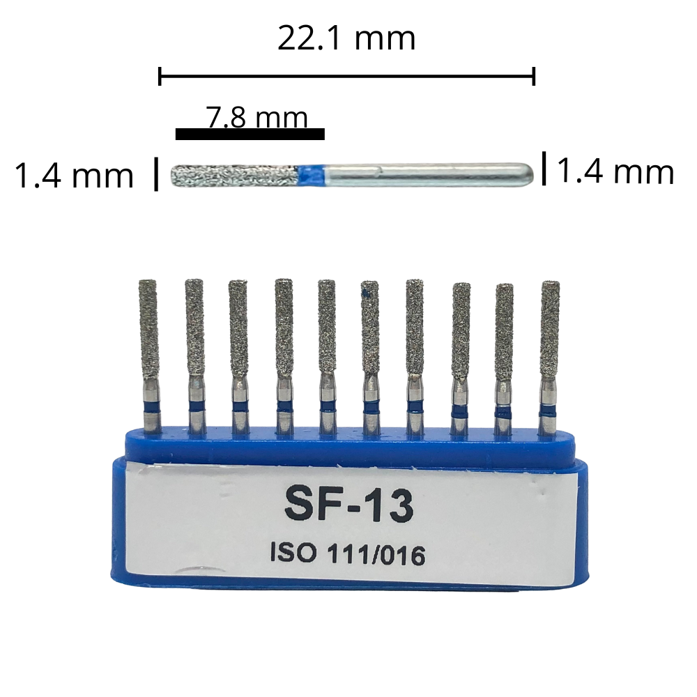 SF-13 Cilíndrica Fresa Diamante Grano Medio C/10 DT