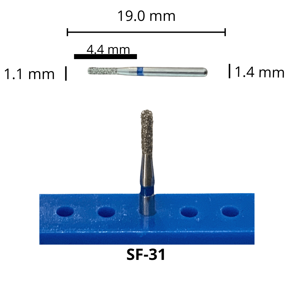 SF-31 Cilíndrica Fresa Diamante Grano Medio Pza DT