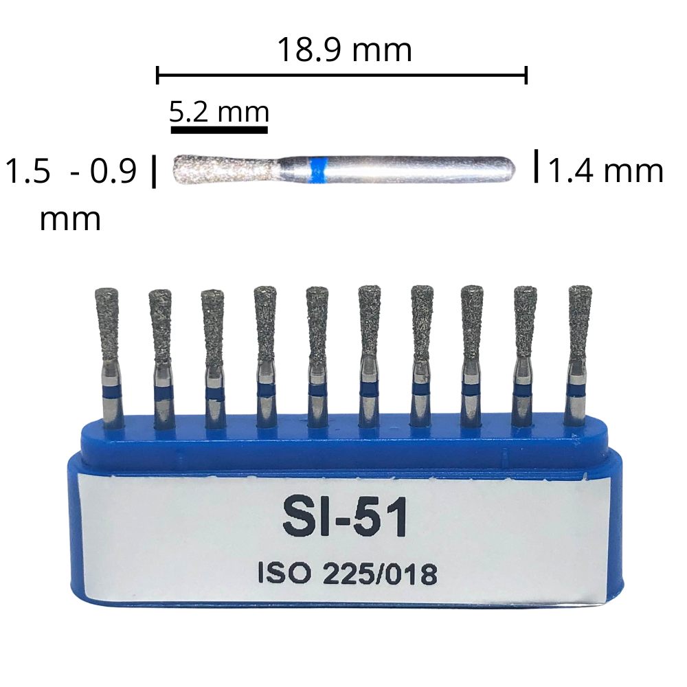 SI-51 Cono Invertido Fresa Diamante Grano Medio C/10 DT