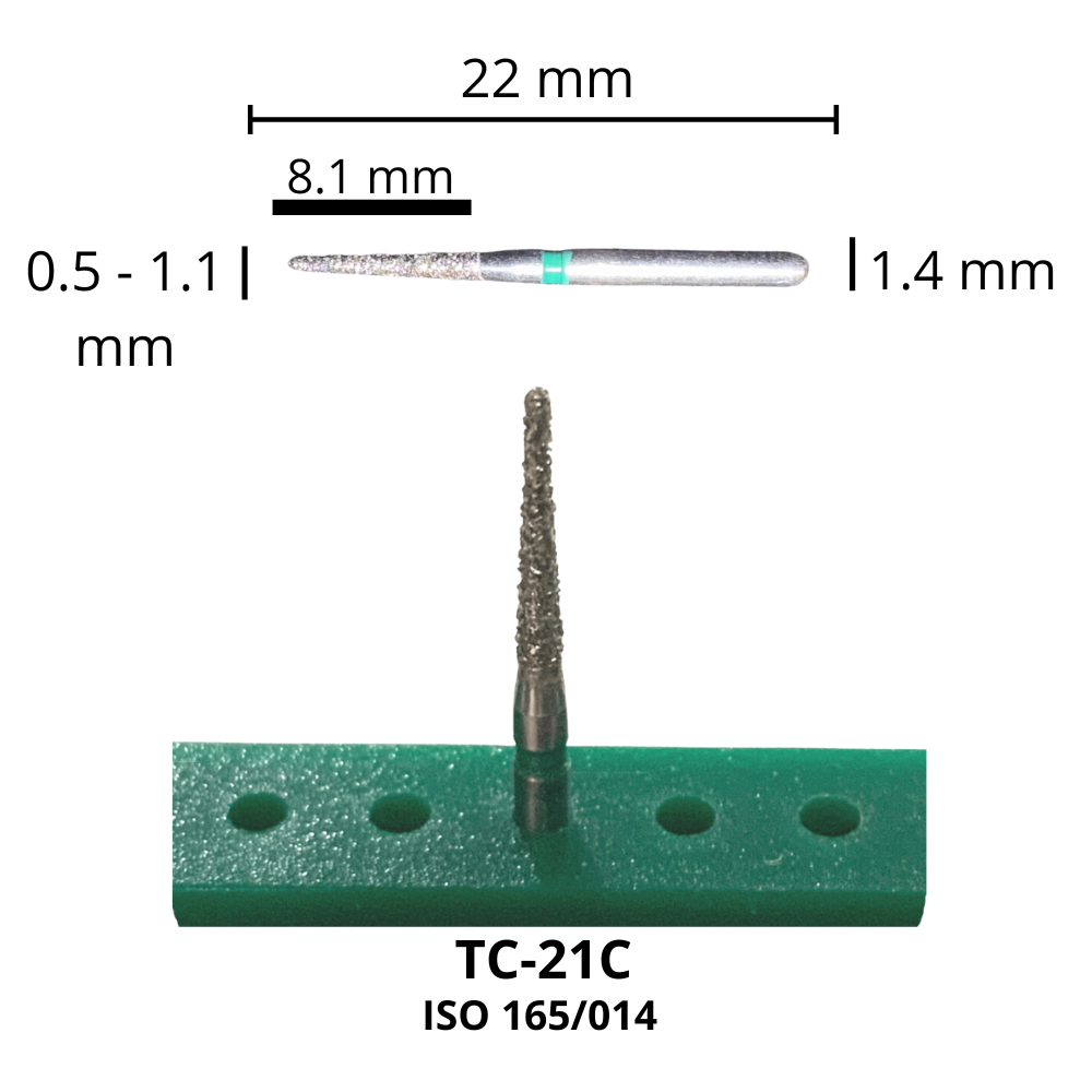 TC-21C Punta Lápiz Fresa Diamante Grano Grueso Pza DT