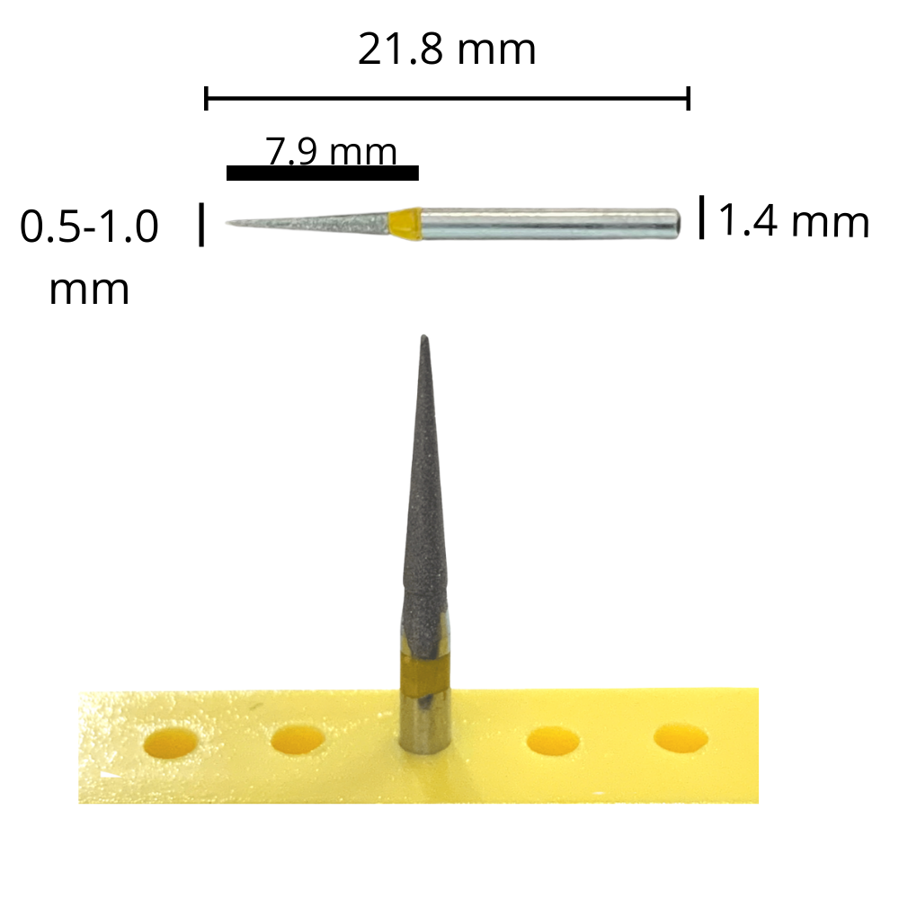 TC-21EF Fresa Diamante Punta Lápiz Grano XFino Pza DT