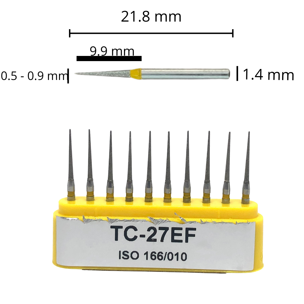 TC-27EF Punta Lápiz Fresa Diamante 10 pz. DT