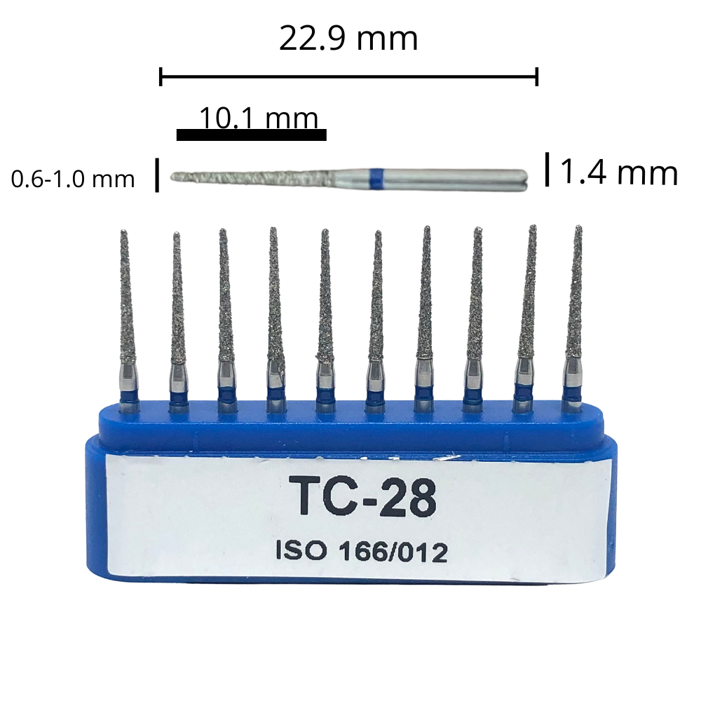 TC-28 Punta Lápiz Fresa Diamante 10 pz. DT